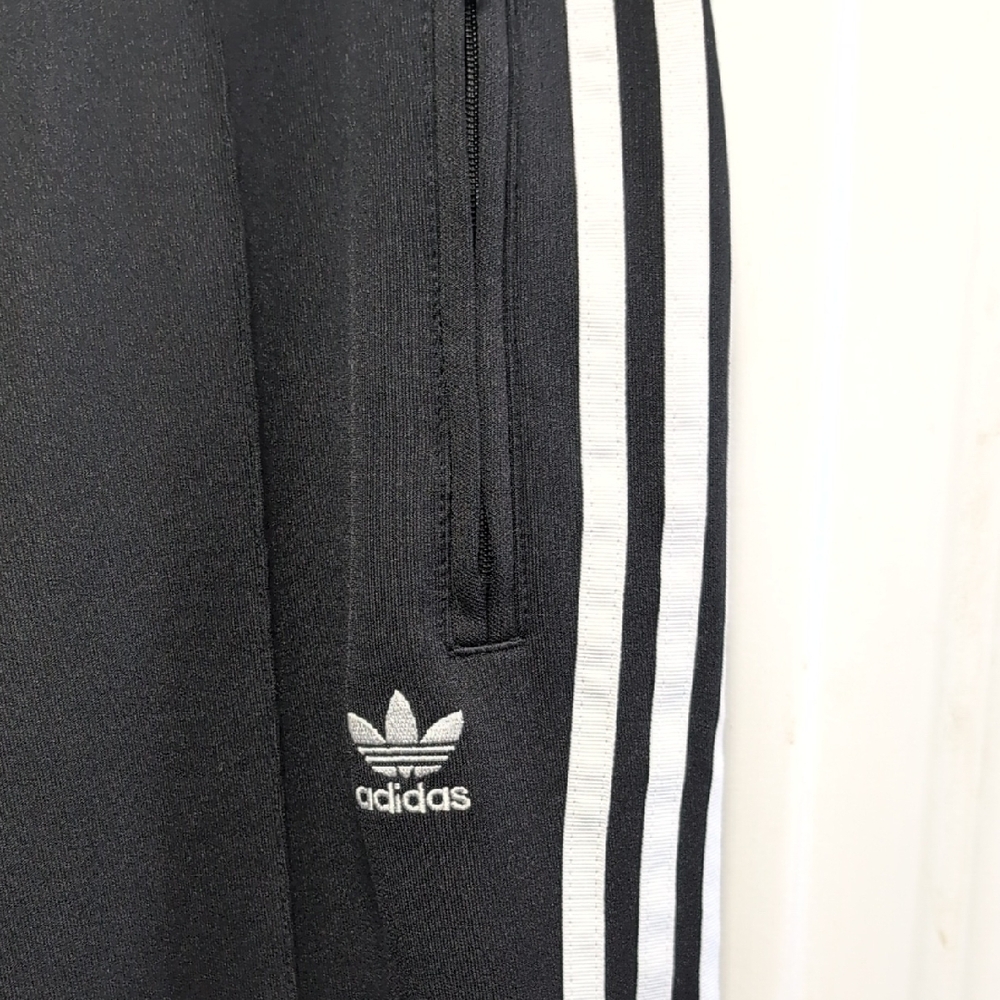 adidas Black and White Track Pants - Picture 4 of 12